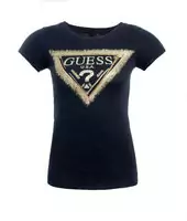 tee shirt mujer guess short sleeve genereux cotton 2013 france sm snowflake borland